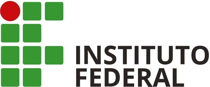 Logotipo do Instituto Federal em aplicação horizontal